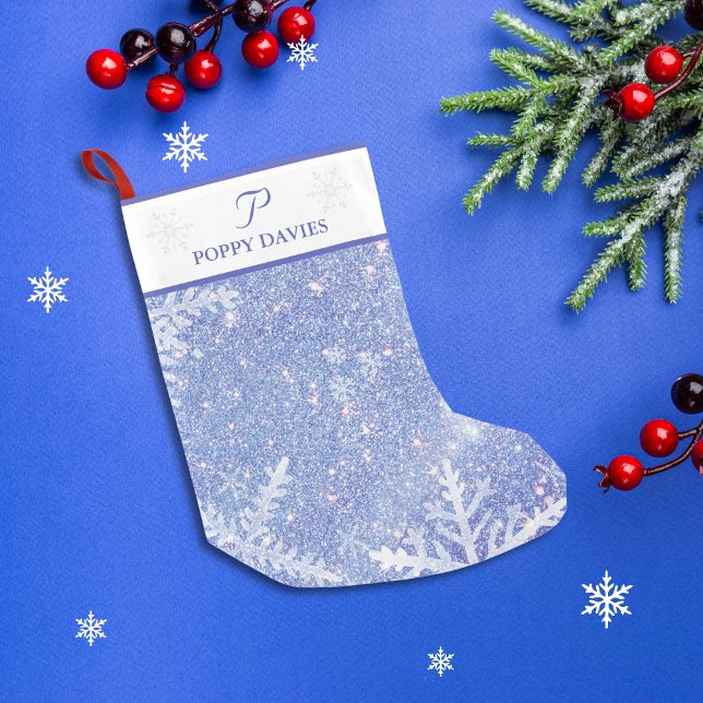 Personalised Snowflake Christmas Stocking (Personalized Snowflake Christmas Stocking)
