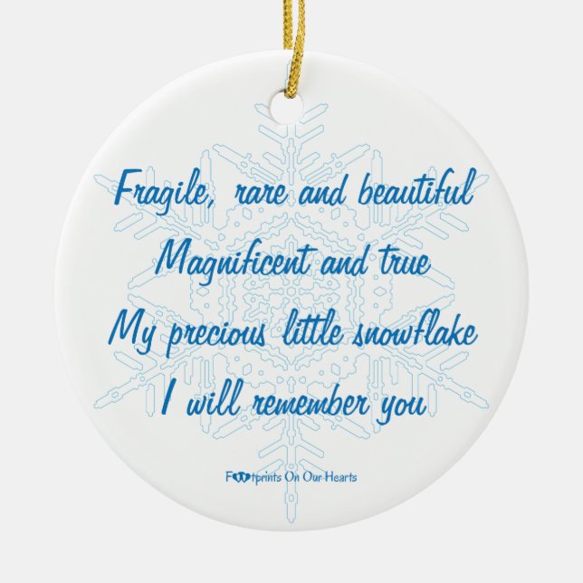 Personalised Snowflake Ornament (Front)