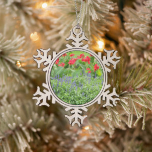 Personalised Snowflake Pewter Christmas Ornament