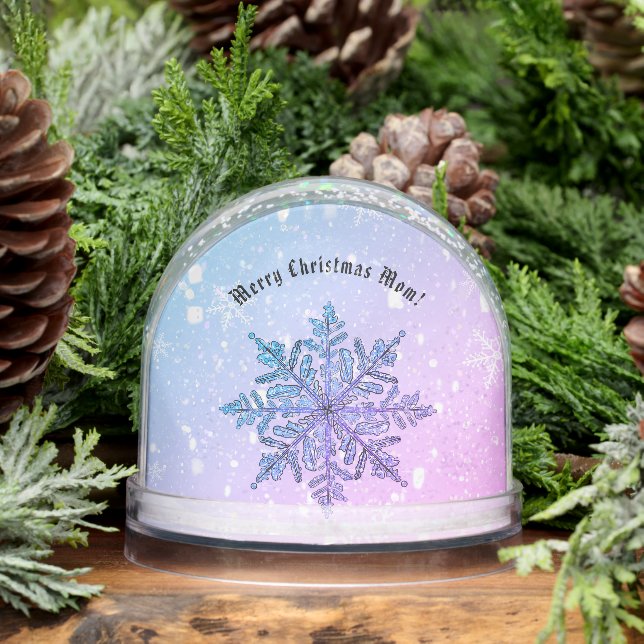 Personalised Snowflake Snow Globe (Winter)
