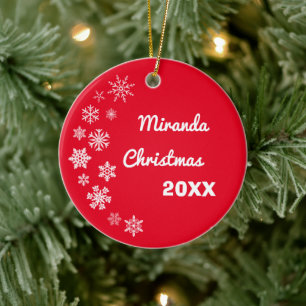 Personalised Snowflakes Christmas Ornament