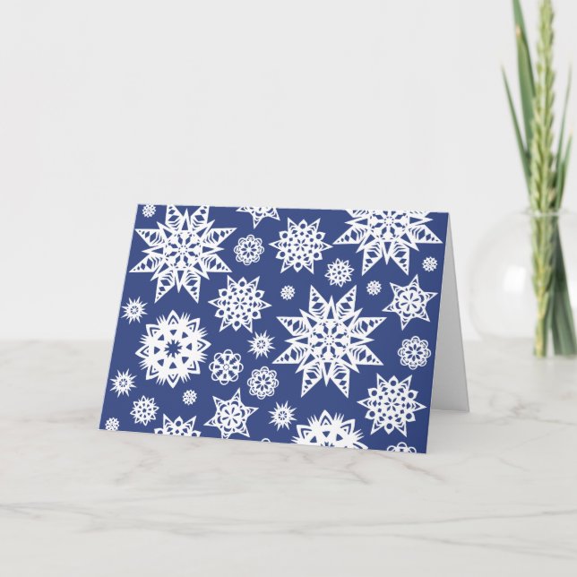 Personalised Snowflakes Notecards (Front)