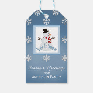 Personalised Snowman Gift Tags