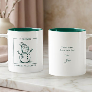 Personalised Snowman Mug – A Winter Delight