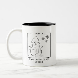 Personalised Snowman Mug – Makes Everything Cooler