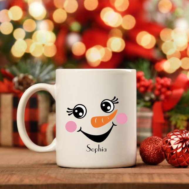 Personalised Snowman Mug with Custom Name (Creator Uploaded)