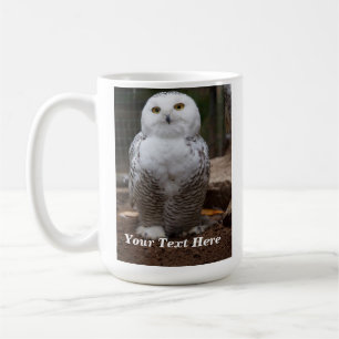 Personalised Snowy Owl Photo Mug