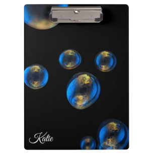 Personalised Soap Bubbles Design Clipboard