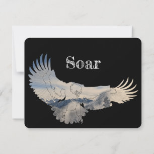 Personalised Soaring Eagle Thank You Card