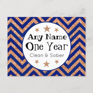Personalised Sober Anniversary Card