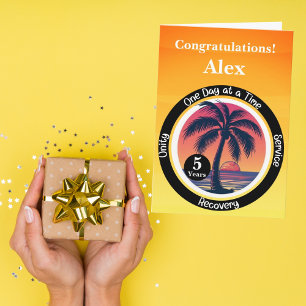 Personalised Sobriety Milestone Card