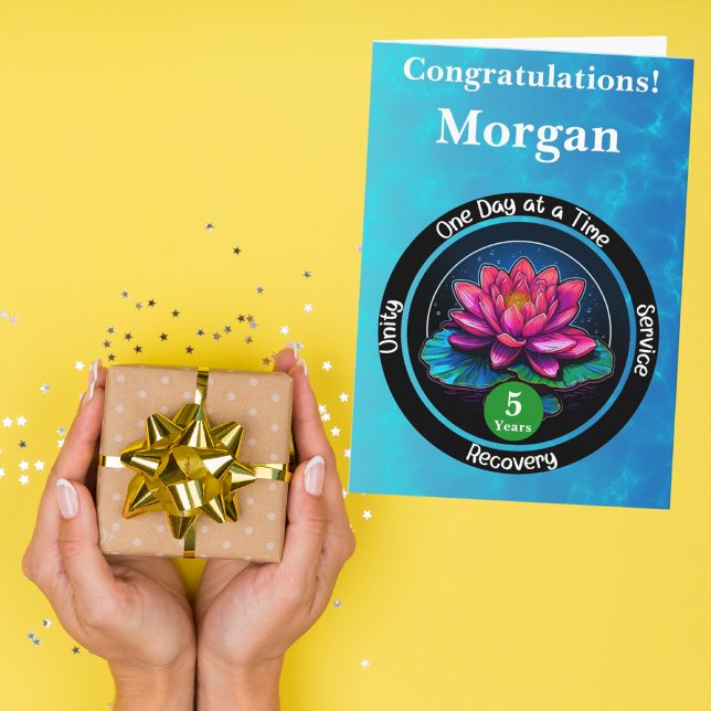 Personalised Sobriety Milestone Card (Creator Uploaded)