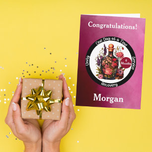 Personalised Sobriety Milestone Card