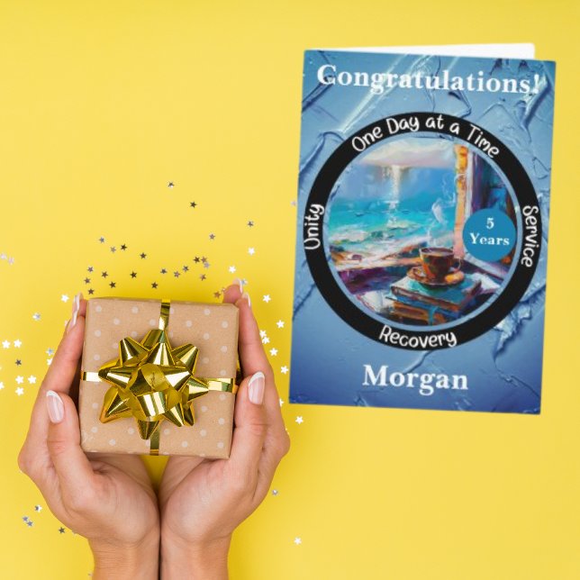 Personalised Sobriety Milestone Card (Creator Uploaded)