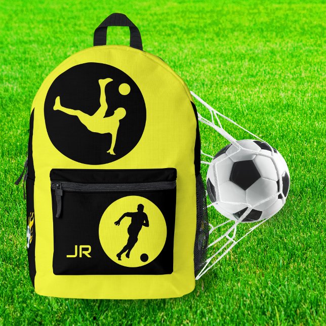 Personalised Soccer Back-to-School Cool Boys Gift Printed Backpack (Creator Uploaded)