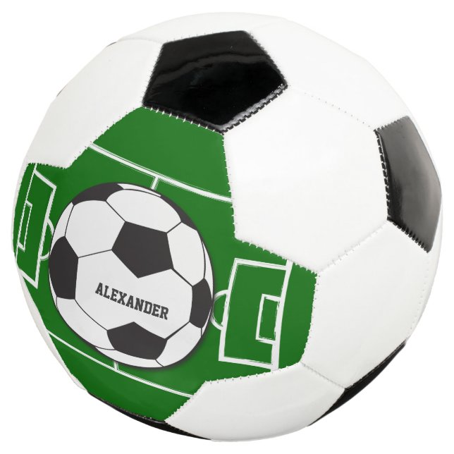 Personalised Soccer Ball and Field (Three Quarter)