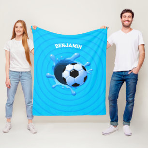 Personalised Soccer Ball Blanket