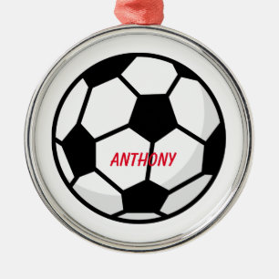 Personalised Soccer Ball Christmas Ornament