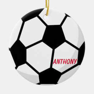 Personalised Soccer Ball Christmas Ornament