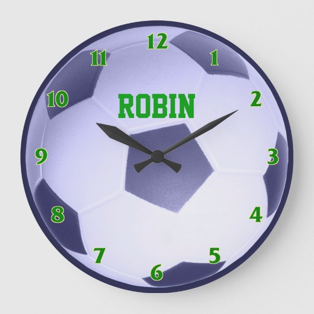 Personalised Soccer Ball Clock (Front)