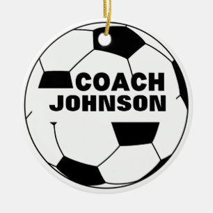 Personalised Soccer Ball Coach Ornament
