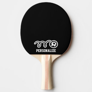 Personalised soccer ball design ping pong paddle