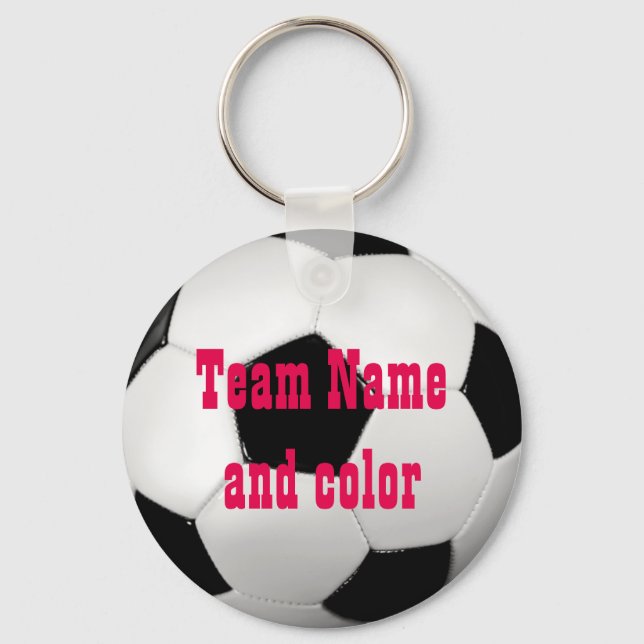Personalised Soccer Ball Keychain (Front)