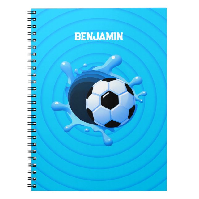Personalised Soccer Ball NoteBook (Front)