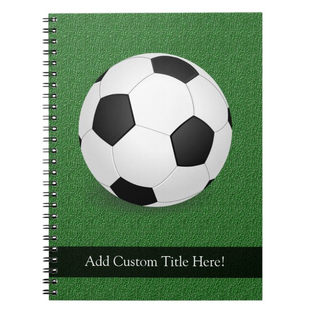 Personalised Soccer Ball Notebook (Front)