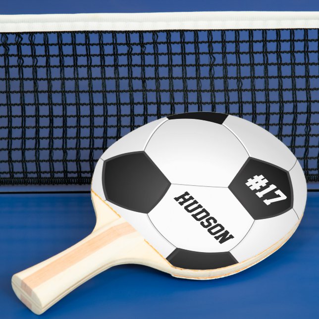 Personalised Soccer Ball Ping Pong Paddle (Insitu)