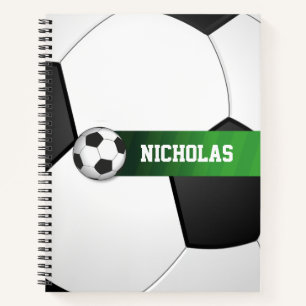 Personalised Soccer Ball Sports Fan Notebook