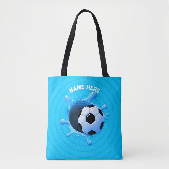 Personalised Soccer Ball Tote Bag (Front)