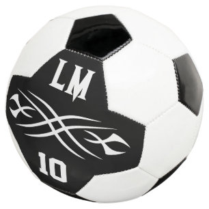 Personalised soccer ball with cool tattoo design