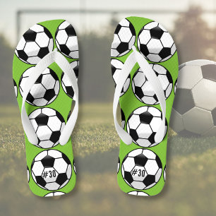 Personalised Soccer Ball with Team Name and Number Thongs
