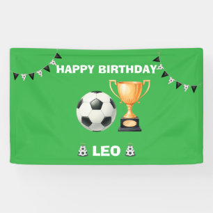 Personalised Soccer Birthday Party Banner
