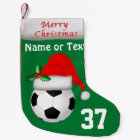 Personalised Soccer Christmas Stockings 2 Text Box