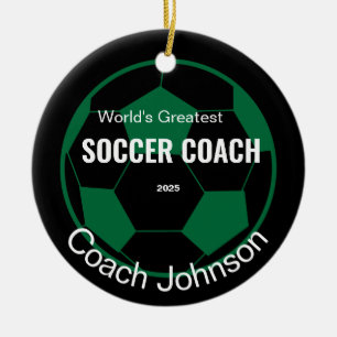 Personalised Soccer Coach  Ornament