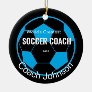 Personalised Soccer Coach  Ornament