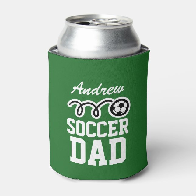 Personalised soccer dad can coolers (Can Front)