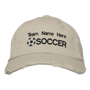Personalised Soccer Embroidered Hat