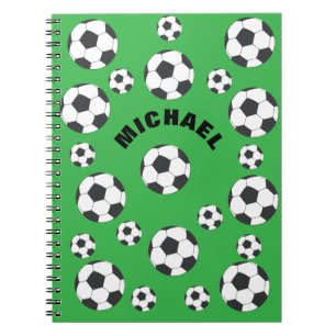 Personalised Soccer Field Notebook