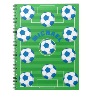 Personalised Soccer Field Notebook