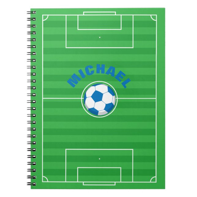 Personalised Soccer Field Notebook (Front)