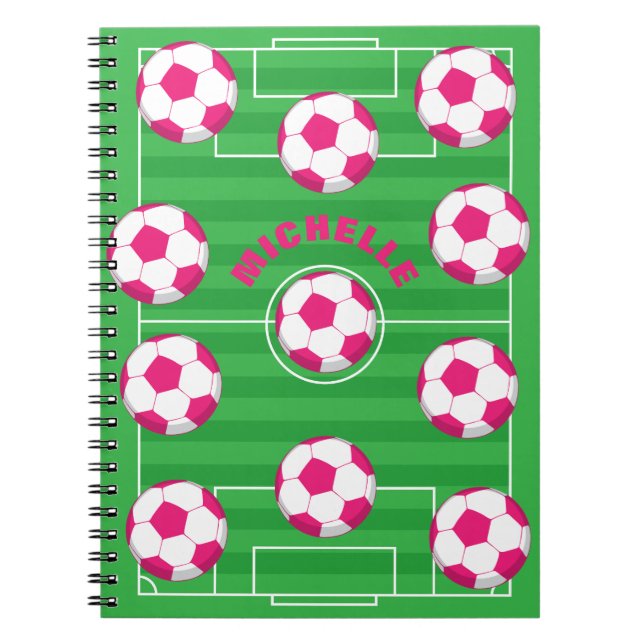 Personalised Soccer Field Notebook (Front)