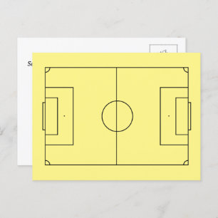 Personalised Soccer Field Postcard