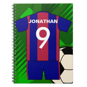 Personalised Soccer football Jersey Notebook
