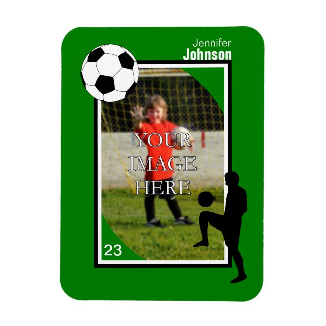 Personalised Soccer/Football Magnet (Vertical)