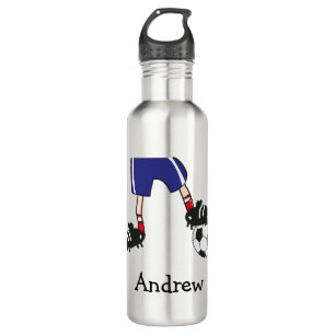 Personalised Soccer Football Player Cartoon 710 Ml Water Bottle