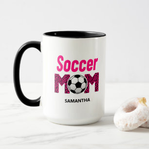 Personalised Soccer Mum Custom Name Mug