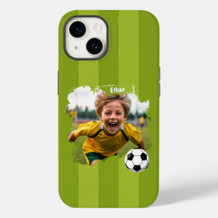 Personalised Soccer Photo - Custom Name & image Case-Mate iPhone 14 Case